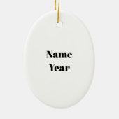 Mailman Kerstversiering Keramisch Ornament (Achterkant)