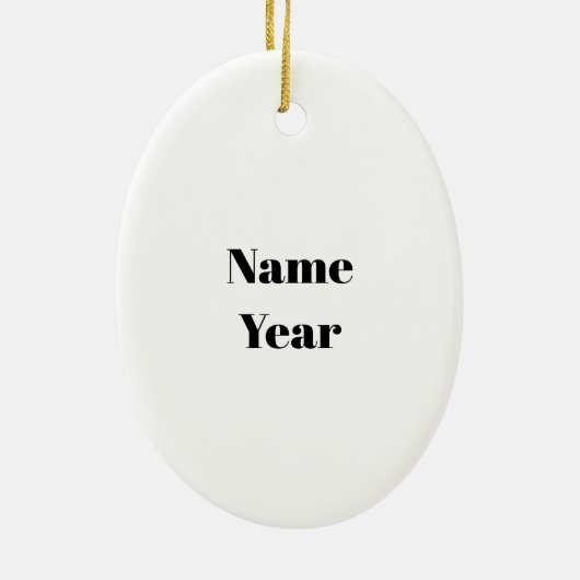 Mailman Kerstversiering Keramisch Ornament (Achterkant)