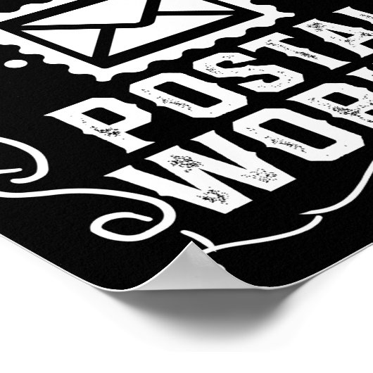 Mailman Mail Lady Limited Edition Postal Worker Poster (Hoek)