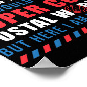 Mailman Mail Lady Super Cool Postal Worker Mailbox Poster (Hoek)