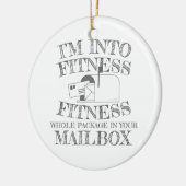 Mailman naar fitness heel pakket in uw postvak keramisch ornament (Links)