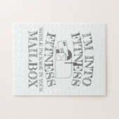 Mailman naar fitness heel pakket in uw postvak legpuzzel (Horizontaal)