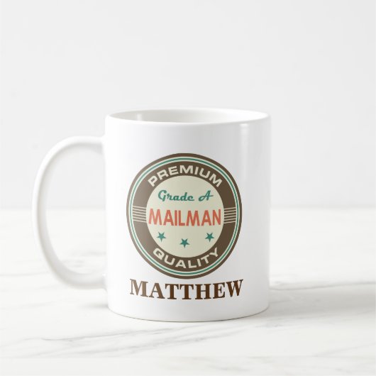 Mailman Personalized Mug Gift Koffiemok (Links)