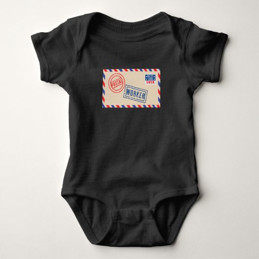 Mailman Postal Worker Mail Envelope Romper (Voorkant)