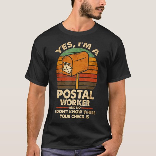 Mailman Postman Postal Worker T-shirt (Voorkant)