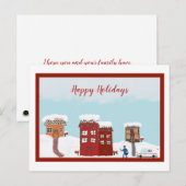 Mailman Prettige feestdagen Briefkaart (Voorkant / Achterkant)