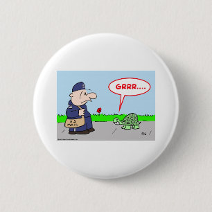 MAILMAN TURTLE GRRR RONDE BUTTON 5,7 CM