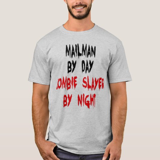 Mailman Zombie Joke T-shirt (Voorkant)