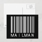 Mailmanstreepjescode Briefkaart (Voorkant / Achterkant)