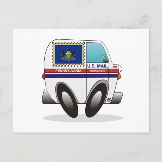 Mailwagen PENNSYLVANIA Briefkaart (Voorkant)