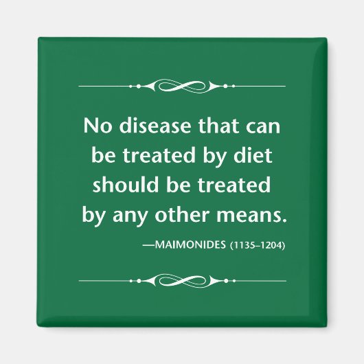 Maimonides gezonde voeding voor ziekte antieke cit magneet (Voorkant)
