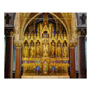 Main Altar in Votivkirche, Wenen, Oostenrijk Perfect Poster