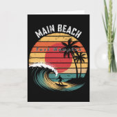 Main Beach East Hampton Beach Surfing  Kaart (Voorkant)