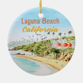 Main Beach Laguna Beach California Keramisch Ornament (Achterkant)