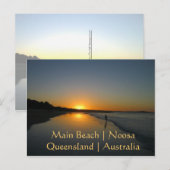 Main Beach, Noosa, Queensland, Australië briefkaar Briefkaart (Voorkant / Achterkant)