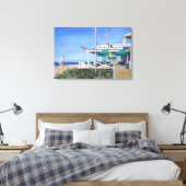 Main Beach Pavillion East Hampton Canvas Afdruk (Insitu (Slaapkamer))