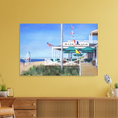 Main Beach Pavillion East Hampton Canvas Afdruk (Insitu (Woonkamer))