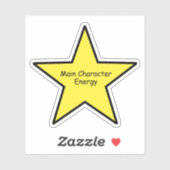 Main Character Energy Star Sticker – Funny Sticker (Vel)
