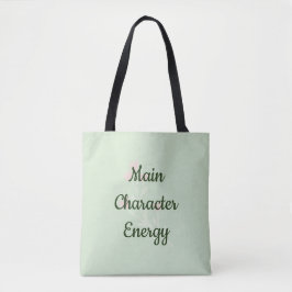 Main Character Energy Trendy Minimal Aesthetic Tote Bag