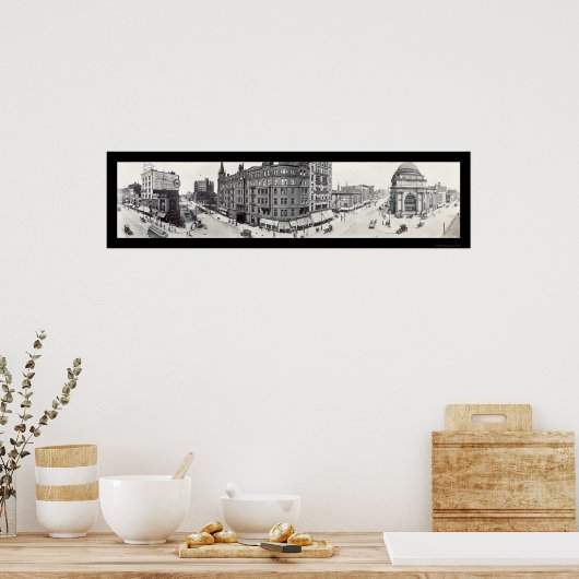 Main & Genesse Buffalo NY Foto 1911 Poster (Keuken)