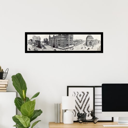 Main & Genesse Buffalo NY Foto 1911 Poster (Thuiskantoor)