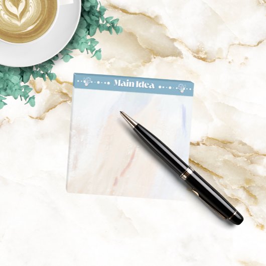 Main Idea Acrylic Reading Post-It Note