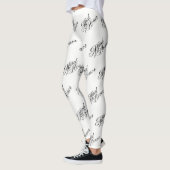 Main of Honor Leggings - Zwart op wit (Links)