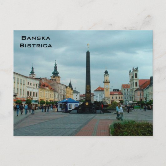 Main Square - Banska Bistrica Briefkaart (Voorkant)