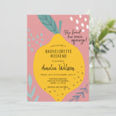 Main Squeeze Bachelorette Weekend uitnodiging (Staand voorkant)