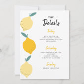 Main Squeeze Bachelorette Weekend uitnodiging (Achterkant)