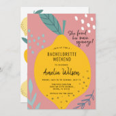 Main Squeeze Bachelorette Weekend uitnodiging (Voorkant / Achterkant)