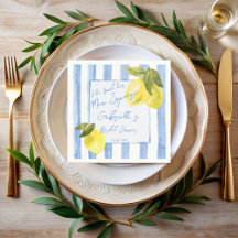 Main squeeze blauwe strepen citroenen vrijgezellen