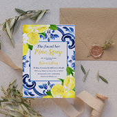 Main Squeeze Blue Tegel Citrus Vrijgezellenfeest Kaart