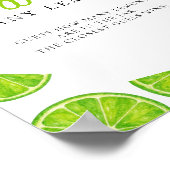 Main Squeeze Bridal Shower How many Lemons Sign Poster (Hoek)