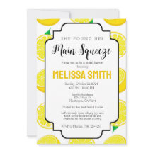 Main Squeeze Bridal Shower Invitation Sjabloon
