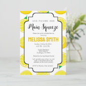 Main Squeeze Bridal Shower Invitation Sjabloon Kaart (Staand voorkant)