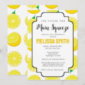 Main Squeeze Bridal Shower Invitation Sjabloon Kaart (Voorkant / Achterkant)