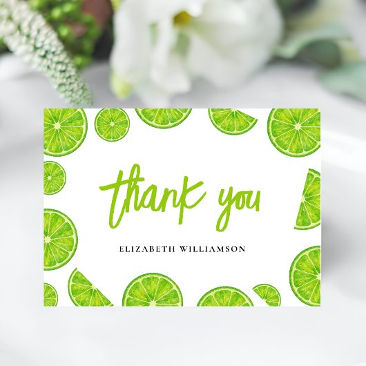 Main Squeeze Bridal Shower Thank you Card Bedankkaart