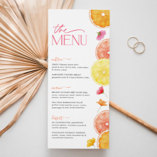 Main Squeeze Bright Citrus Vrijgezellenfeest Menu