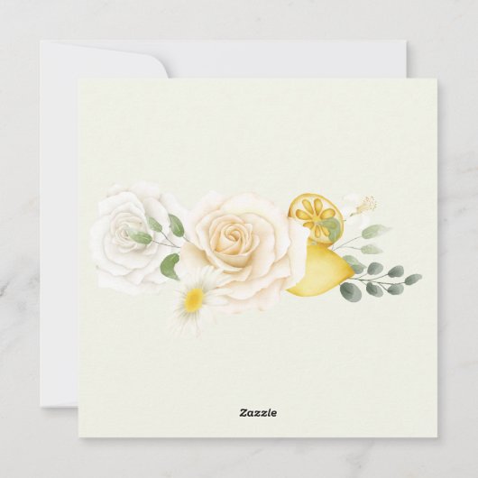 Main Squeeze Bruiloft Uitnodiging Elegant (Achterkant)