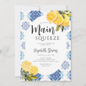 Main Squeeze Citroen Blauwe Tegels Bruisende Bruil Kaart (Voorkant)