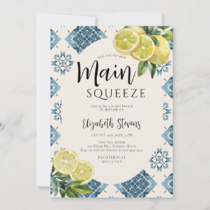 Main Squeeze Citroen Blauwe Tegels Citrus Vrijgeze Kaart