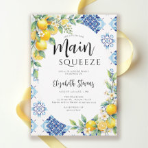 Main Squeeze Citroen Blauwe Tegels Zomer Bruilofts