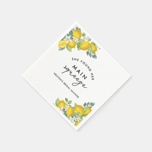 Main Squeeze Citroen Bruidsfeest Servetten (Hoek)