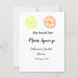 Main Squeeze citroen bruiloft naam toevoegen d Briefkaart