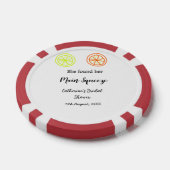 Main Squeeze citroen bruiloftsfeest naam toevoegen Poker Chips (Enkel)