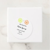 Main Squeeze citroen citrus bruiloft naam toevoege Bedankjes Labels (In situ)