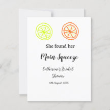 Main Squeeze citroen citrus bruiloft naam toevoege