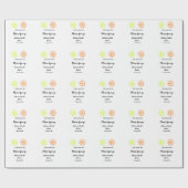 Main Squeeze citroen citrus bruiloft naam toevoege Cadeaupapier (Vlak)