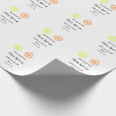 Main Squeeze citroen citrus bruiloft naam toevoege Cadeaupapier (Hoek)